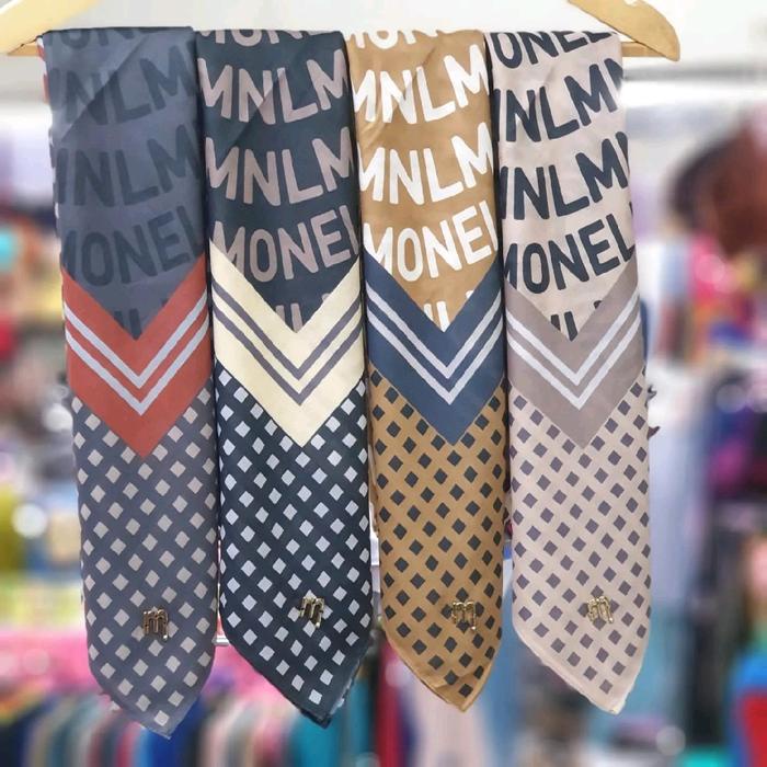 HIJAB MONEL KATZA SERIES KERUDUNG SEGI EMPAT MONEL ORIGINAL