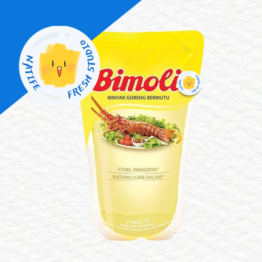 

BIMOLI MINYAK GORENG 1 liter 1000 ml Pouch Refill | BIMOLI Cooking Vegetable Oil 1 L 1L pcs dus