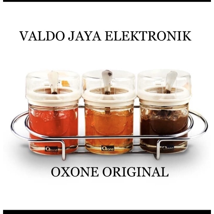 Oxone OX-325 Tempat Bumbu 250ml Stainless Steel