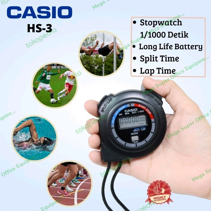 Stopwatch Hs3 Casio Stopwatch Casio Hs-3 Original