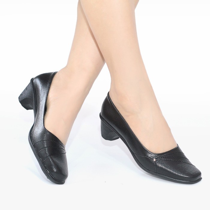 KODE A SEPATU PANTOFEL WANITA 3CM HIGH HEELS CEWEK BIGSIZE OVERSIZE JUMBO