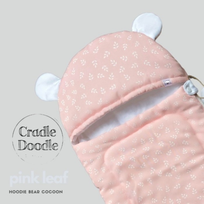 TERLARIS Cradle Doodle Baby Cocoon - Pink Leaf