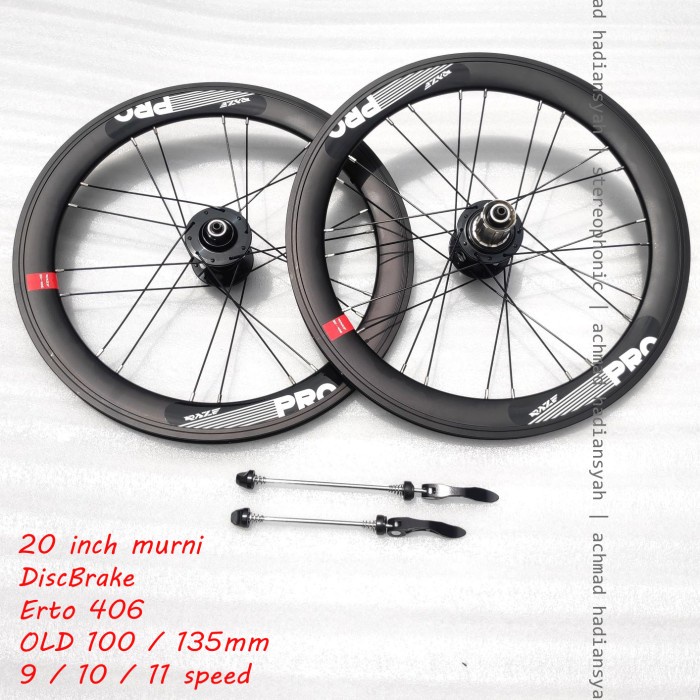 Original Raze.. Wheelset 20Inch Murni Erto 406 Raze Rims 20 Inch Murni