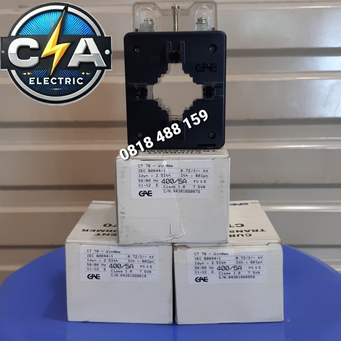 GAE CURRENT TRANFORMER CT70 400/5A