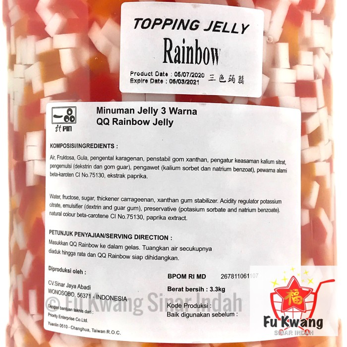 

Rainbow Jelly Topping It Pin