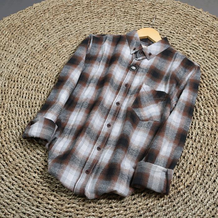 Product Laris Kemeja Flanel Jack Brown Bp013