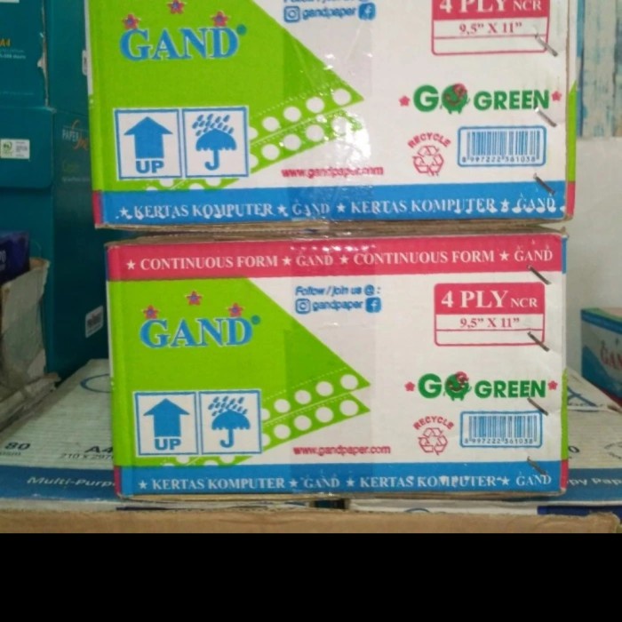 

kertas continuous form 4 ply 9,5 x 11 warna