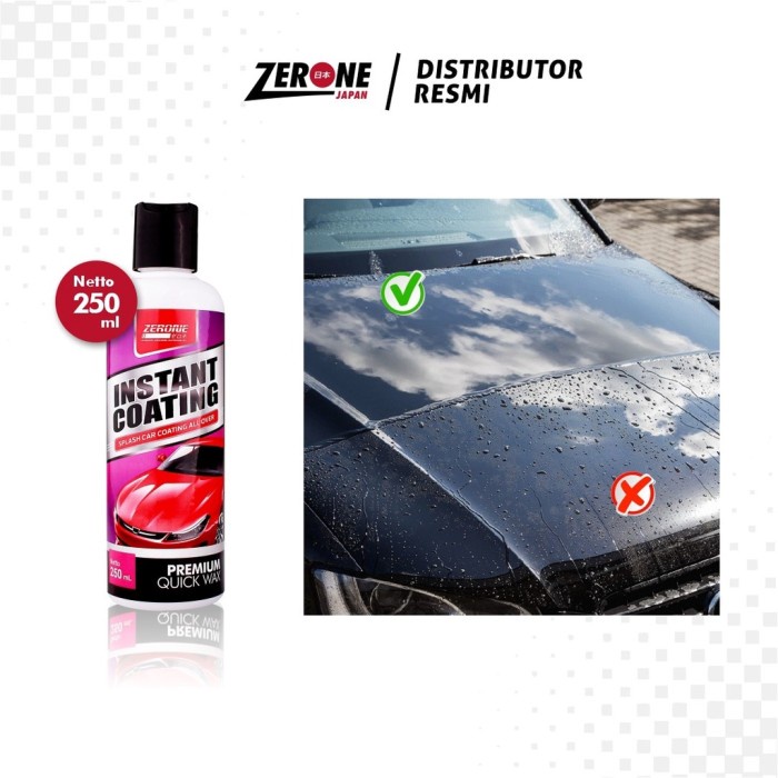 Zerone Japan Instant Coating Pengkilap Body Mobil Efek Daun Talas