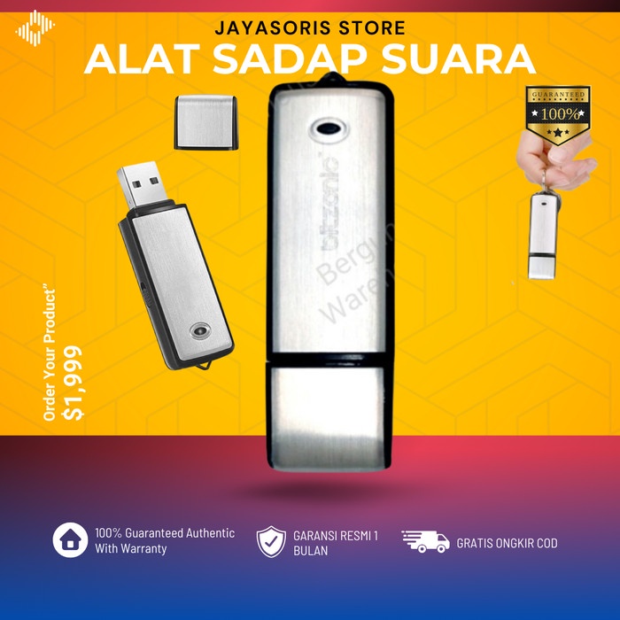 ALAT PEREKAM SUARA TERSEMBUNYI PENYADAP SUARA VOICE RECORDER MINI JS63