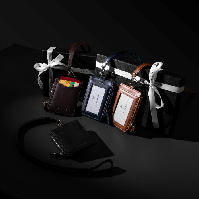 

Lanyard Kulit Asli Nametag ID Card Starke Leather Hustle Hog II