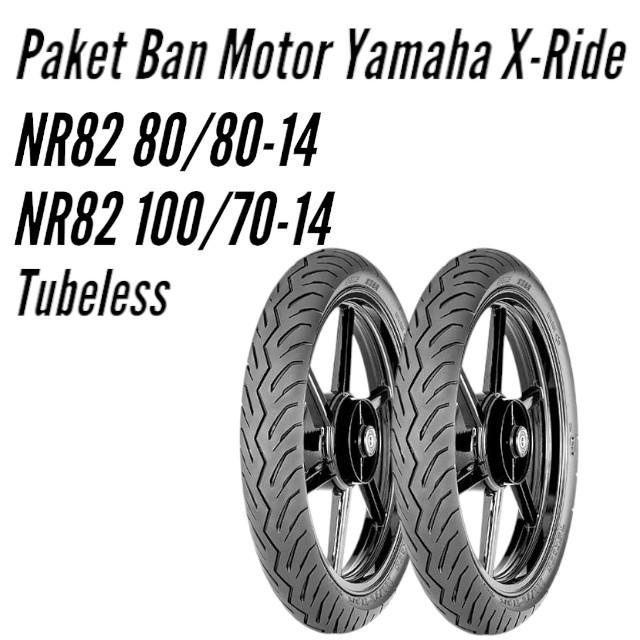 Paket Ban Motor Matic Irc Nr82 80/80 Ring14 & Nr82 100/70 Ring14 Tubeless