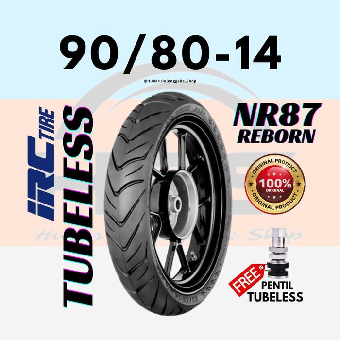 Ban Irc Nr87 Reborn 90/80-14 Tubeless Ring 14 Matic Accessories Motorcycle Tire