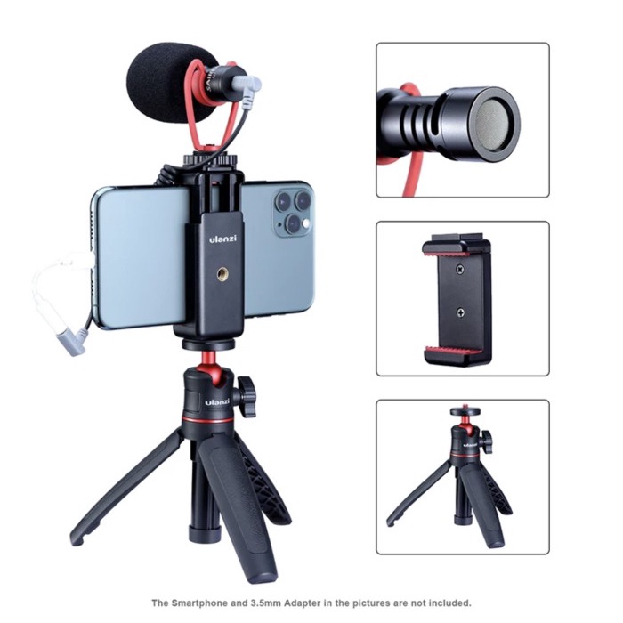 MURAH Ulanzi Combo 2 Handphone Video Kit Accessories for Vlog Vlogging