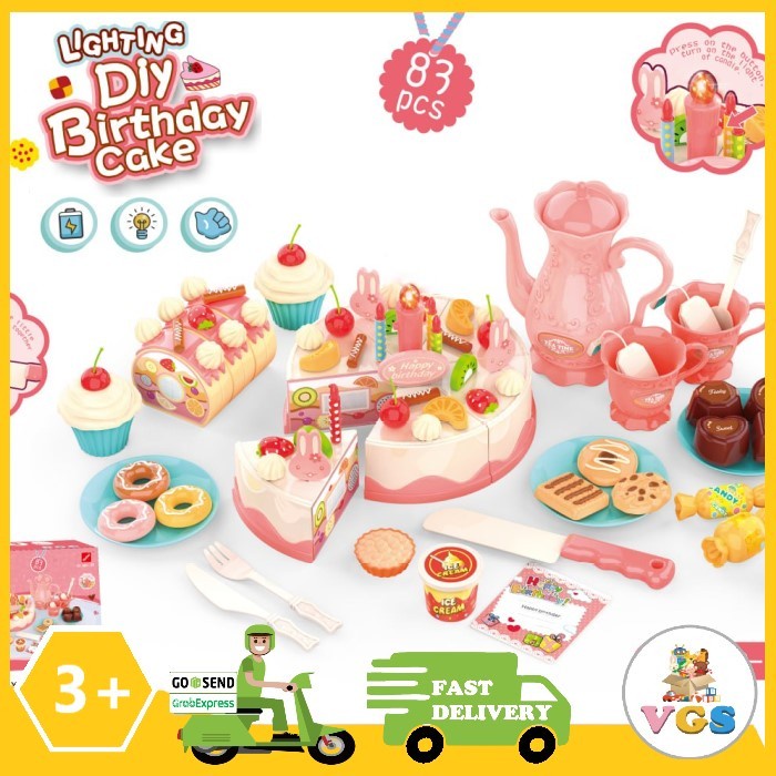 

MAINAN ANAK POTONG KUE ULANG TAHUN DIY BIRTHDAY CAKE LED KODE 896