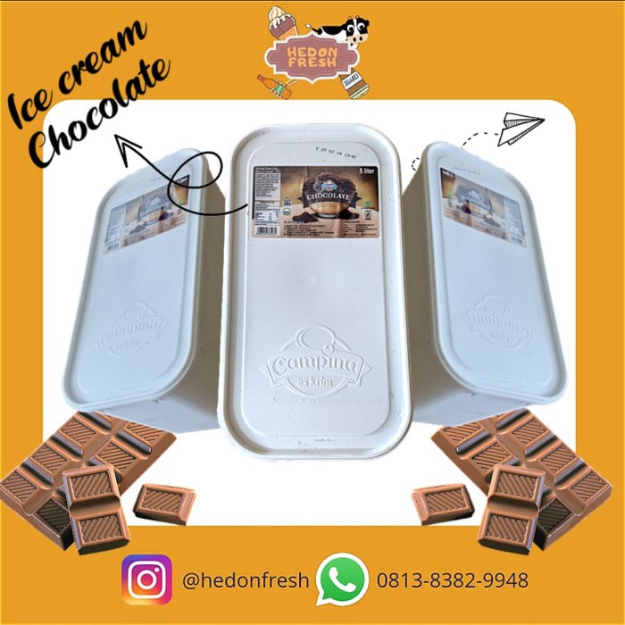 

ICE CREAM CAMPINA COKELAT 5 LITER KODE 1086