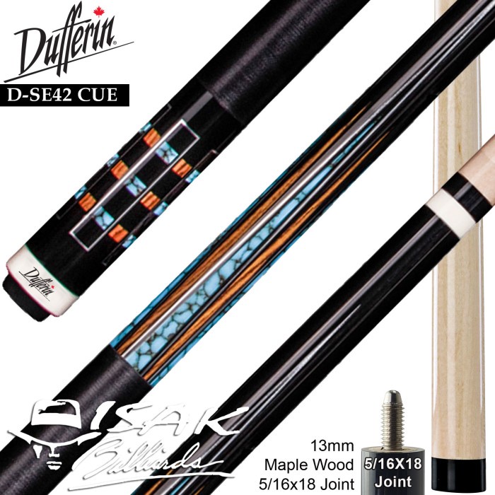 Dufferin D-SE42 Pool Cue - Canada Maple Billiard Stick Stik Duferin