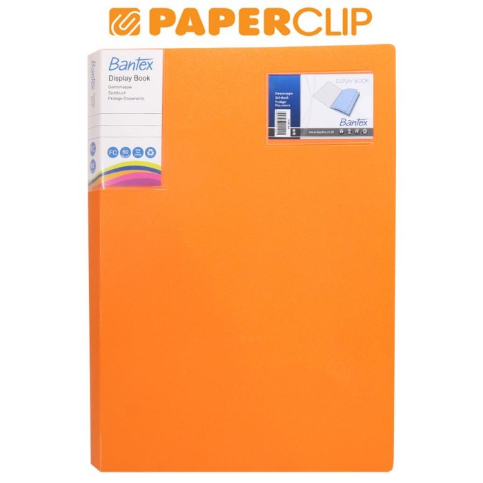 

DISPLAY BOOKS / CLEAR HOLDER BANTEX 3187 FOLIO 60 64 MANGO Kode 934