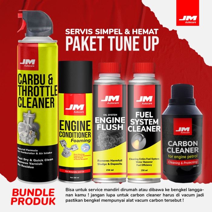 Paket Tune Up Mobil - Engine Conditioner - Carbon Cleaner - Carburator Cleaner - Engine Flush - Fuel