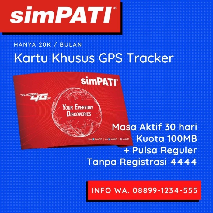 Kartu Gps Paket 1 Tahun Dari Telkomsel