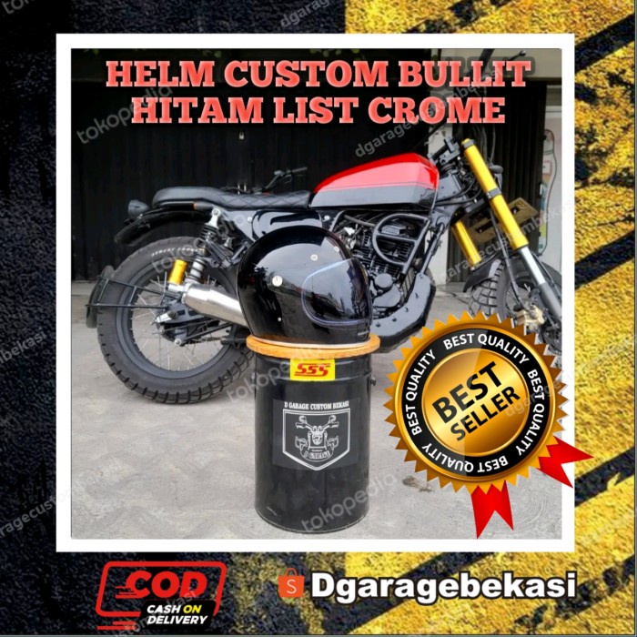 Helm Custom Bullit Cc Cakil Retro Classic Vintage Bandit M30 Bullit