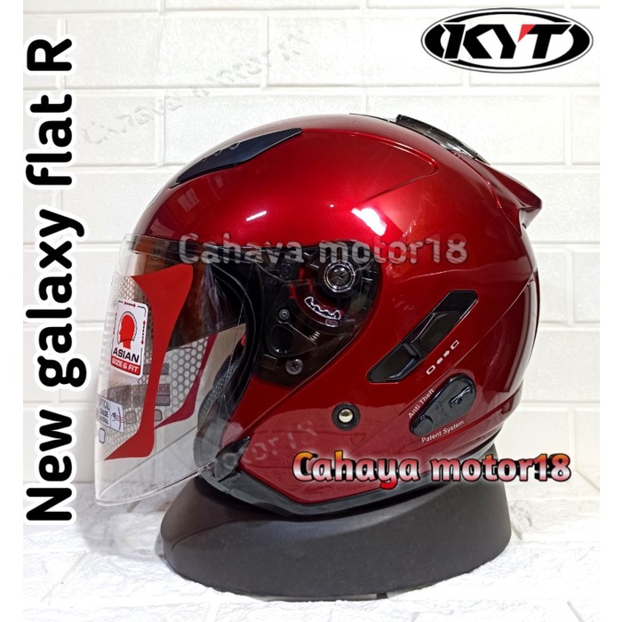 Helm Kyt Galaxy Slide Merah Marun