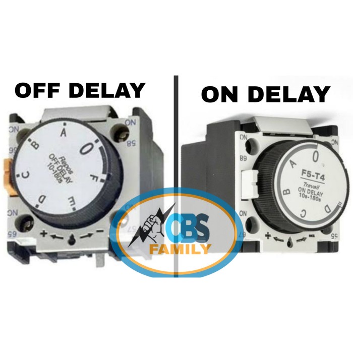 Chint Time Delay Block F5 / On Delay Timer / Off Delay Timer