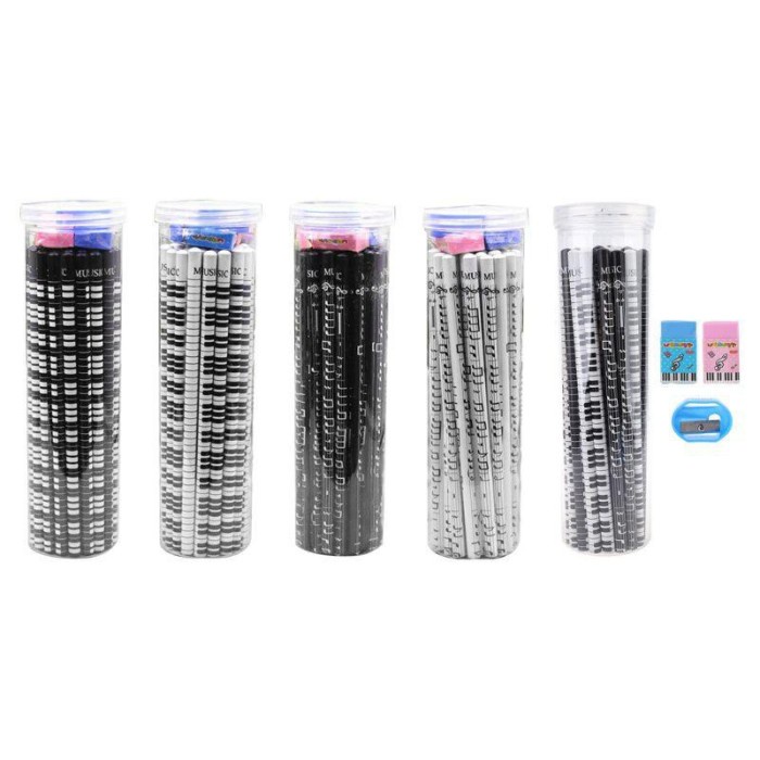 

BERMUTU Ran 36pcs Set Pensil 2b Bentuk Not Musik Untuk Stationery Sekolah