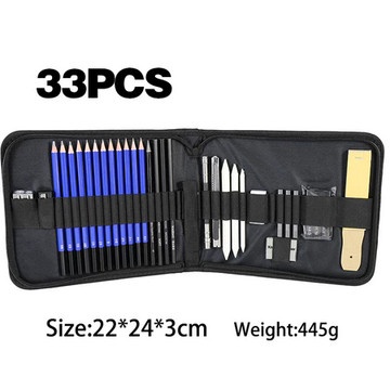 

NEW 33PCS/Set Sketch Pensil Pisau Penghapus dan Pensil Gambar/Keperluan Sekolah Pencil Drawing Set