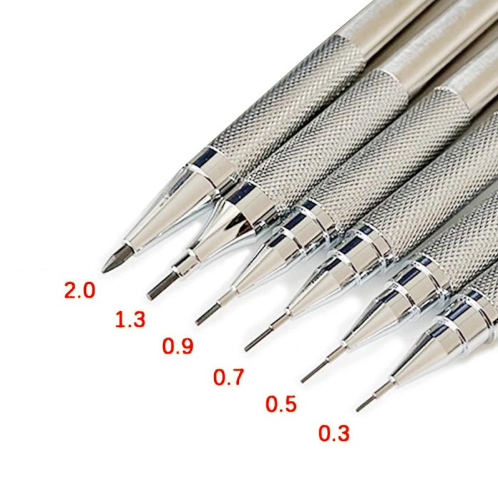 

BERGARANSI TERBARU 0.3/0.5/0.7/0.9/1.3/2.0Mm Pensil Mekanik Kantor Sekolah Menuli