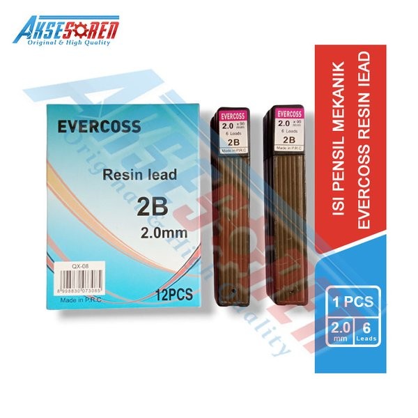 

GRATIS ONGKIR Aksesoren Isi Pensil Mekanik Evercoss - QX-08 - 1 Tube - Resin Lead 2B - Refill