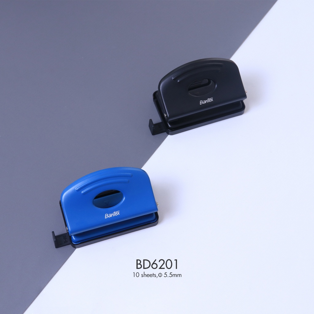 [Terminal Stationery 01] Bantex Pelubang / Pembolong Kertas / Punch Besi Metal Untuk 10 Halaman BD62