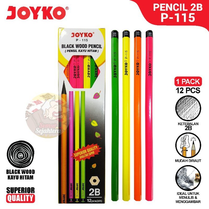

BERGARANSI [PAK] PENCIL JOYKO P-115 PENSIL SEKOLAH*