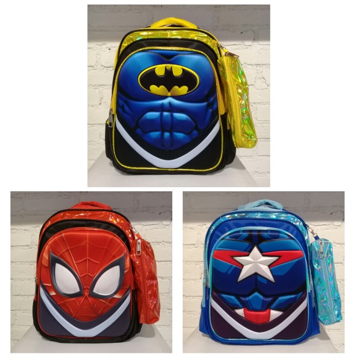 

DISKON Tas sekolah anak laki - laki SD karakter + tempat pensil