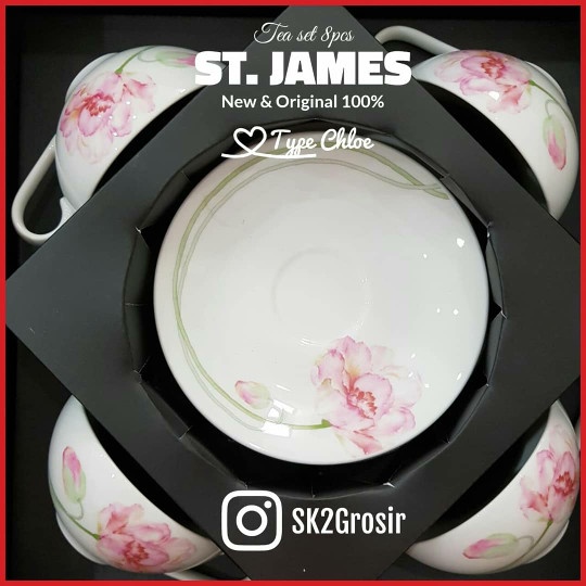 TERBARU St.JAMES Tea set 8pcs Original HOT SALE