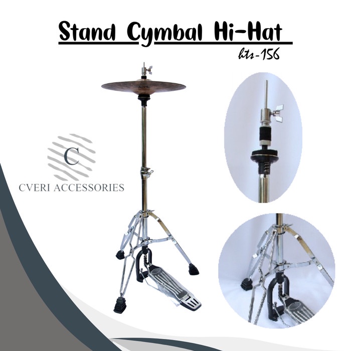 Stand Cymbal Hi-Hat Stand HiHat Besi Besar Import Premium