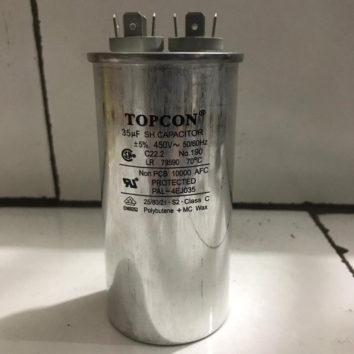 ><><><] Kapasitor Capacitor TOPCON Running 35UF 35 UF Micro 450V 450 Volt