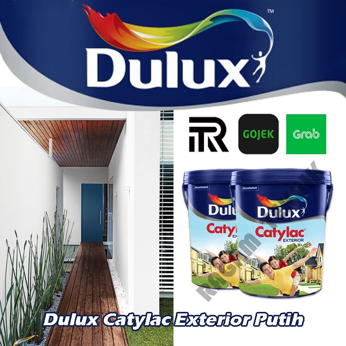 Dulux Catylac Exterior Putih Pail Cat Tembok 25 Lt Kg Pail