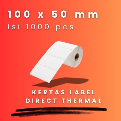

DT 100 X 50 - 1" @1000 - 1 Line CORE 1 INCH 100X50MM 100 X 50 MM 10X5 CM 10 X 5 CM BARCODE LABEL THERMAL STICKER STIKER DT 1000 PCS