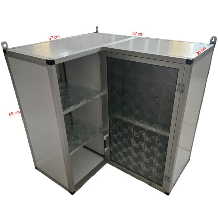 rak gantung lemari dapur kitchen set atas sudut