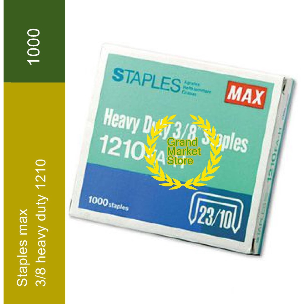 

Isi Staples Max 1210 FA -H/ML Heavy Duty 3/8 Staples Max 23/10 1000 pcs Isi Staples