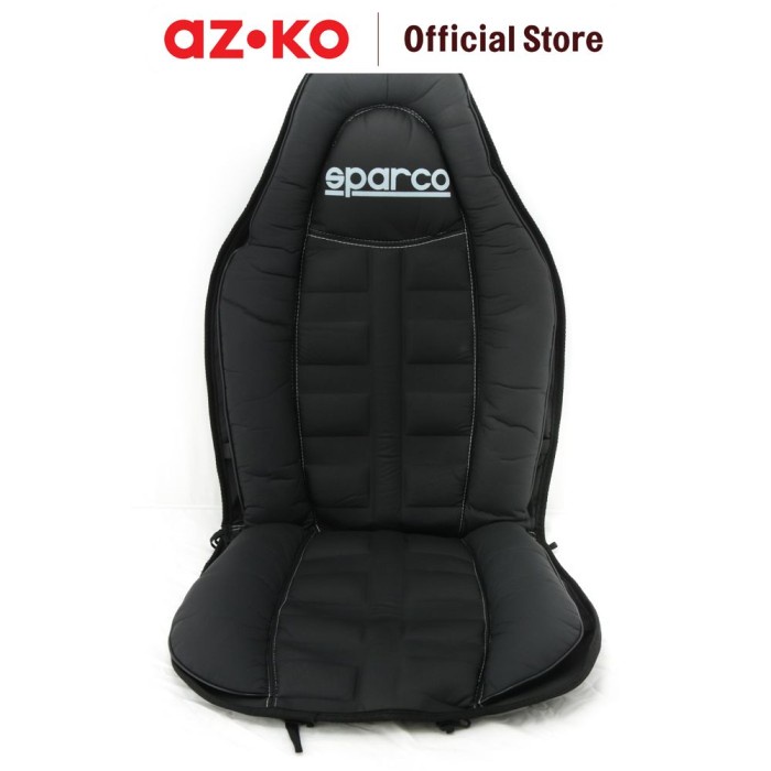 AZKO Sparco Alas Jok Mobil Sporty - Hitam