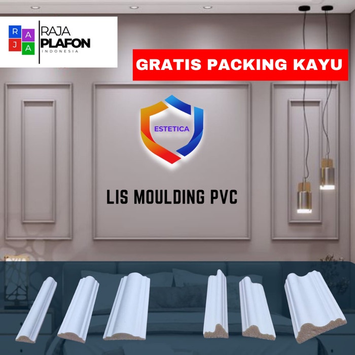 Wall Moulding List Dinding Profile PVC Moulding Molding Anti Air Rayap