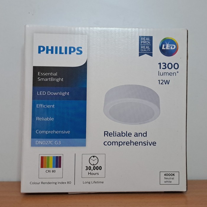 TERMURAH - PHILIPS LED Downlight DN027C Outbow 12w