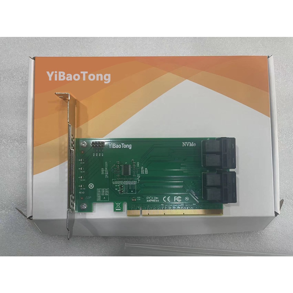 ARTA YiBaoTong ANU04PE16 NVME U.2 SFF8643 to SFF8639 NVMe U.2 4 Port NVMe Expansion boards