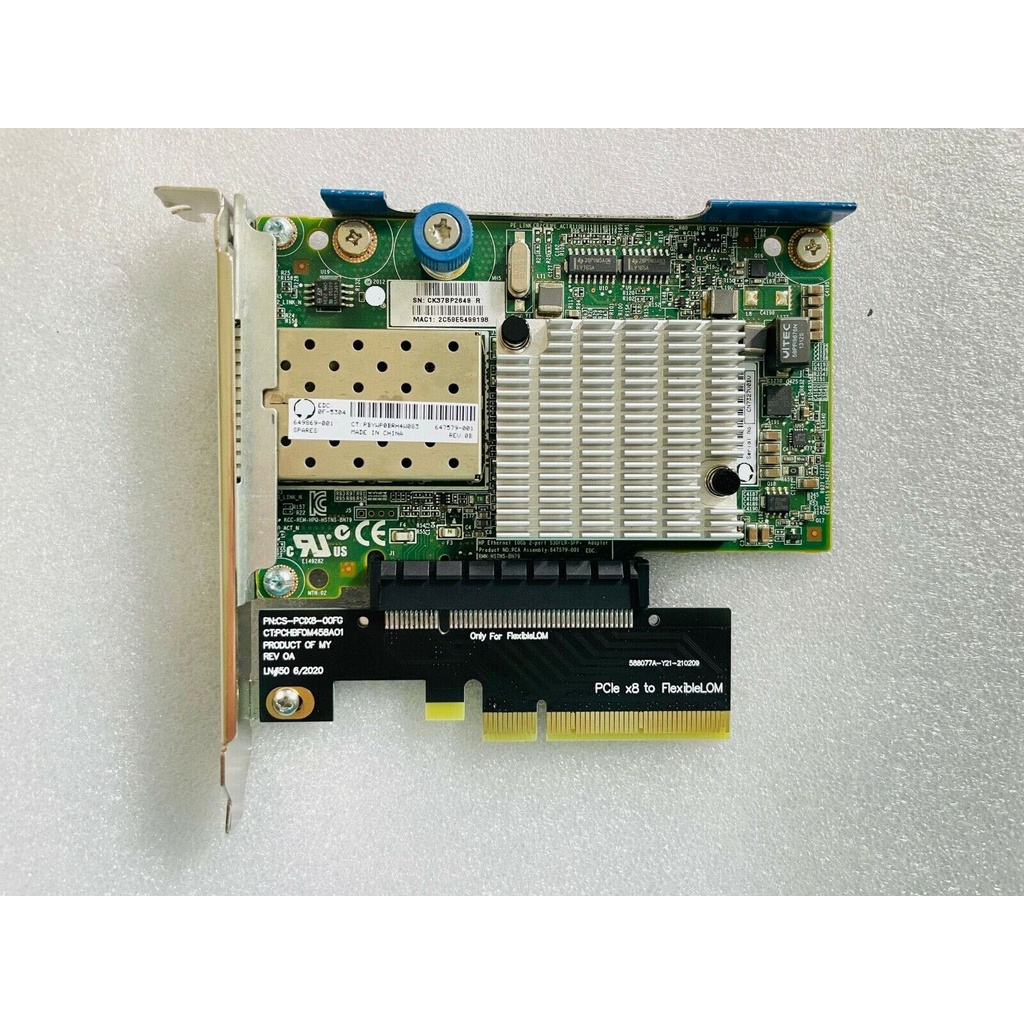 ARTA 530FLR SFP+ 10G 2-Port Ethernet Adapter Upgrade PCI-E 8x Full Height 530SFP