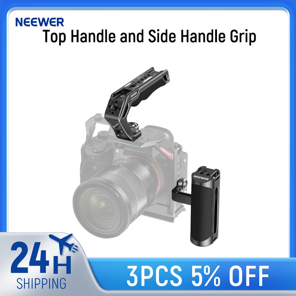 OSBO Top Handle and Side Handle Grip Kit, 3/8" Screw with ARRI Locating Pins,Compatible with SmallRi