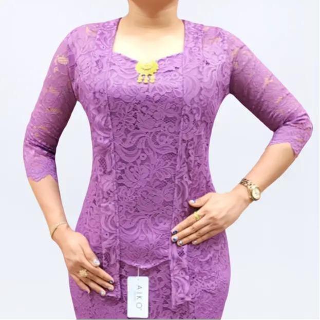 Stelan Kebaya Panjang Kutu Baru Puring Katun