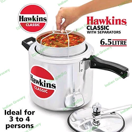 HAWKINS PRESSURE COOKER CLASS WITH SEPARATORS 6,5 LITER