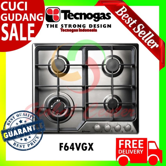 TECNOGAS KOMPOR TANAM GAS 4 TUNGKU F64VGX