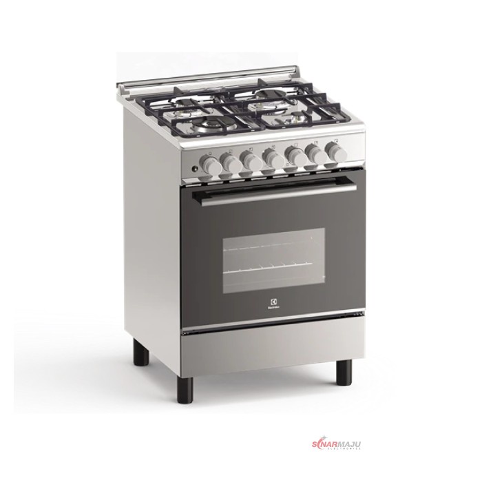 KOMPOR GAS FREESTANDING DAN OVEN GAS ELECTROLUX 80 LITER EKG-6404X